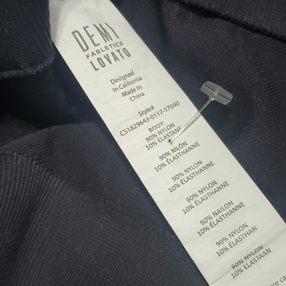 Fabletics Demi Lovato Pants Womens Size Medium Dark Grey Black Leggings - Picture 13 of 14